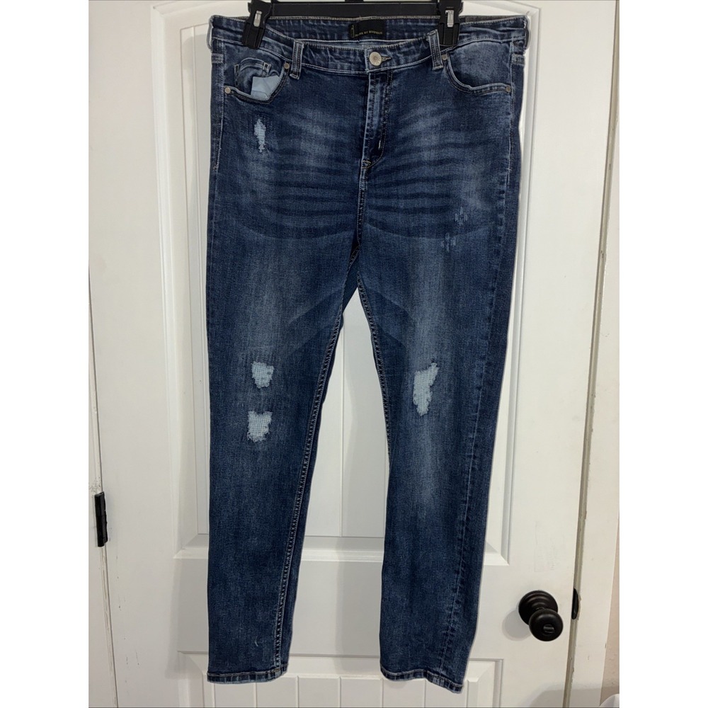 Jeans By Buffalo David Bitton Ace Skinny Distressed Jeans Size 34/14